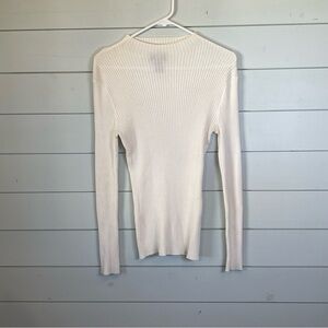 Hooked up by IOT long sleeve cream sweater women's size large
